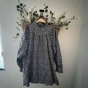 ZARA long sleeve mini dress
